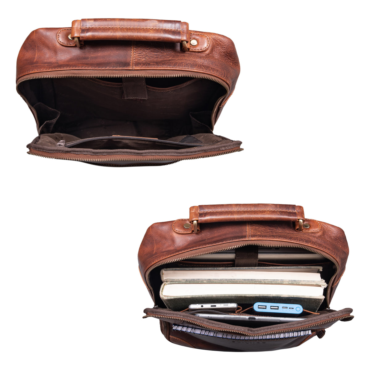 Rucksack Leder Herren Vintage