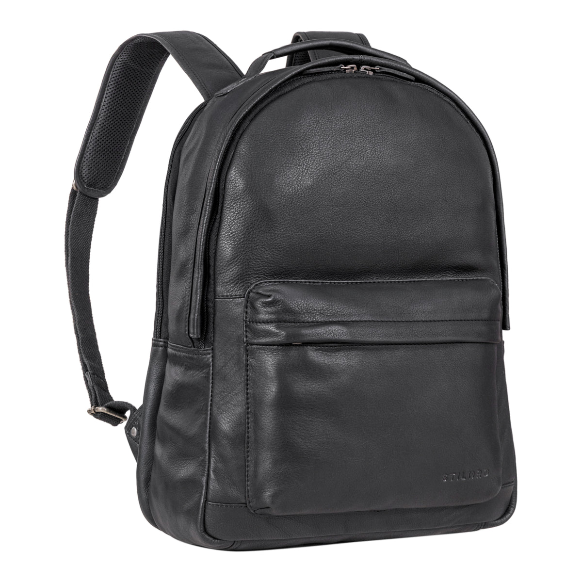 Herren Lederrucksack schwarz