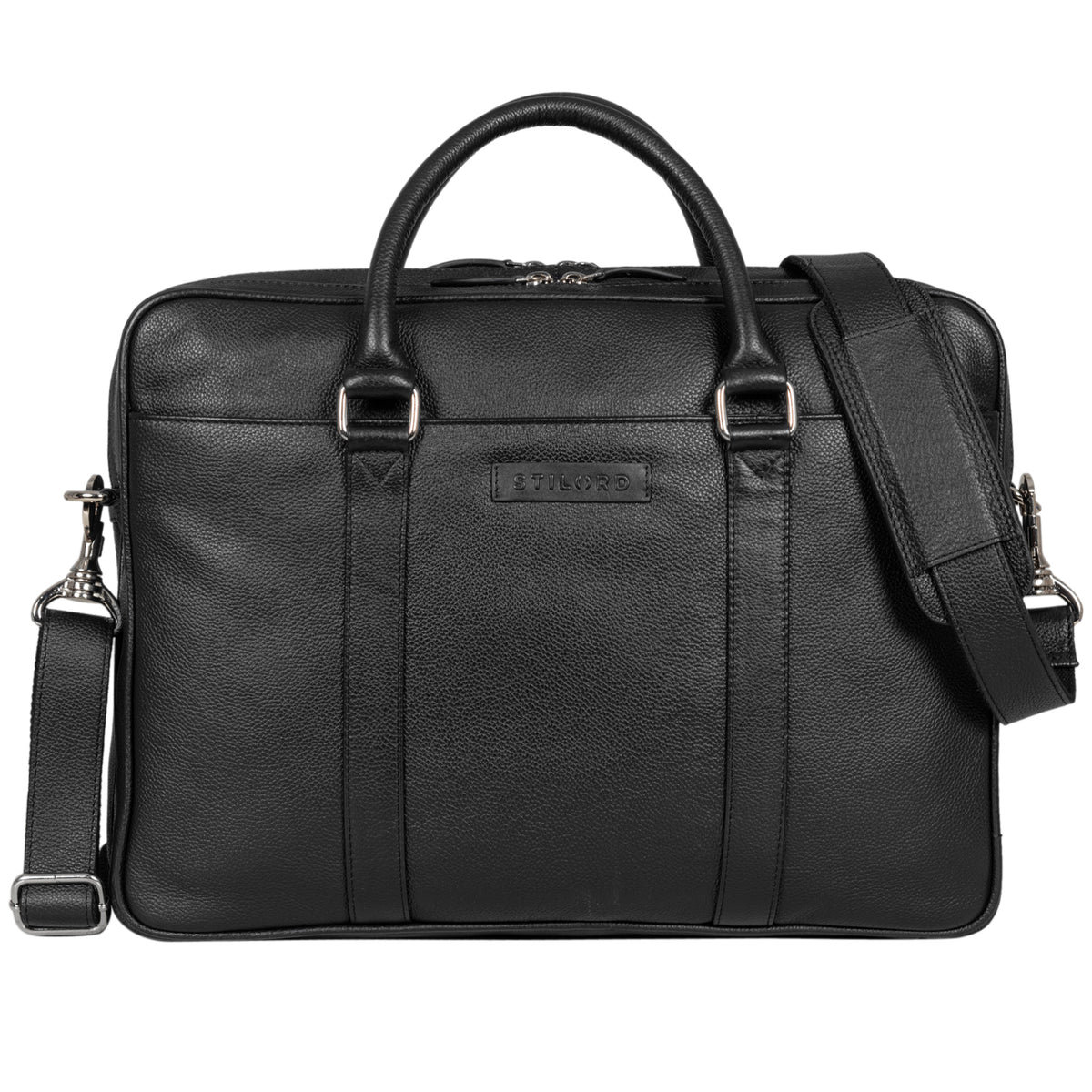Damen Tasche Leder Herren schwarz