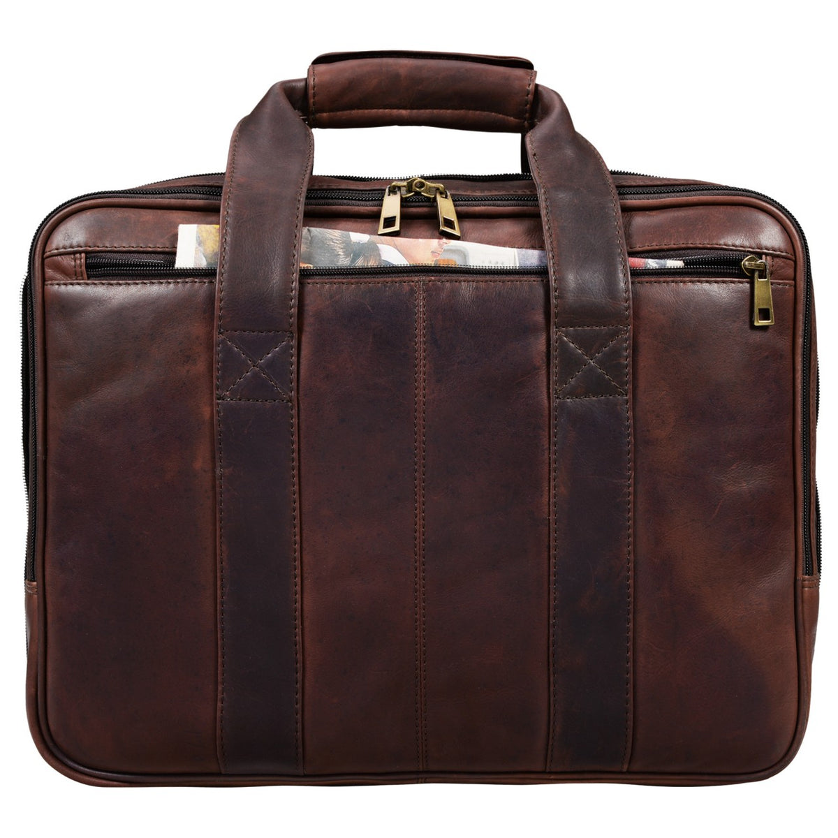 Große Bürotasche Leder braun