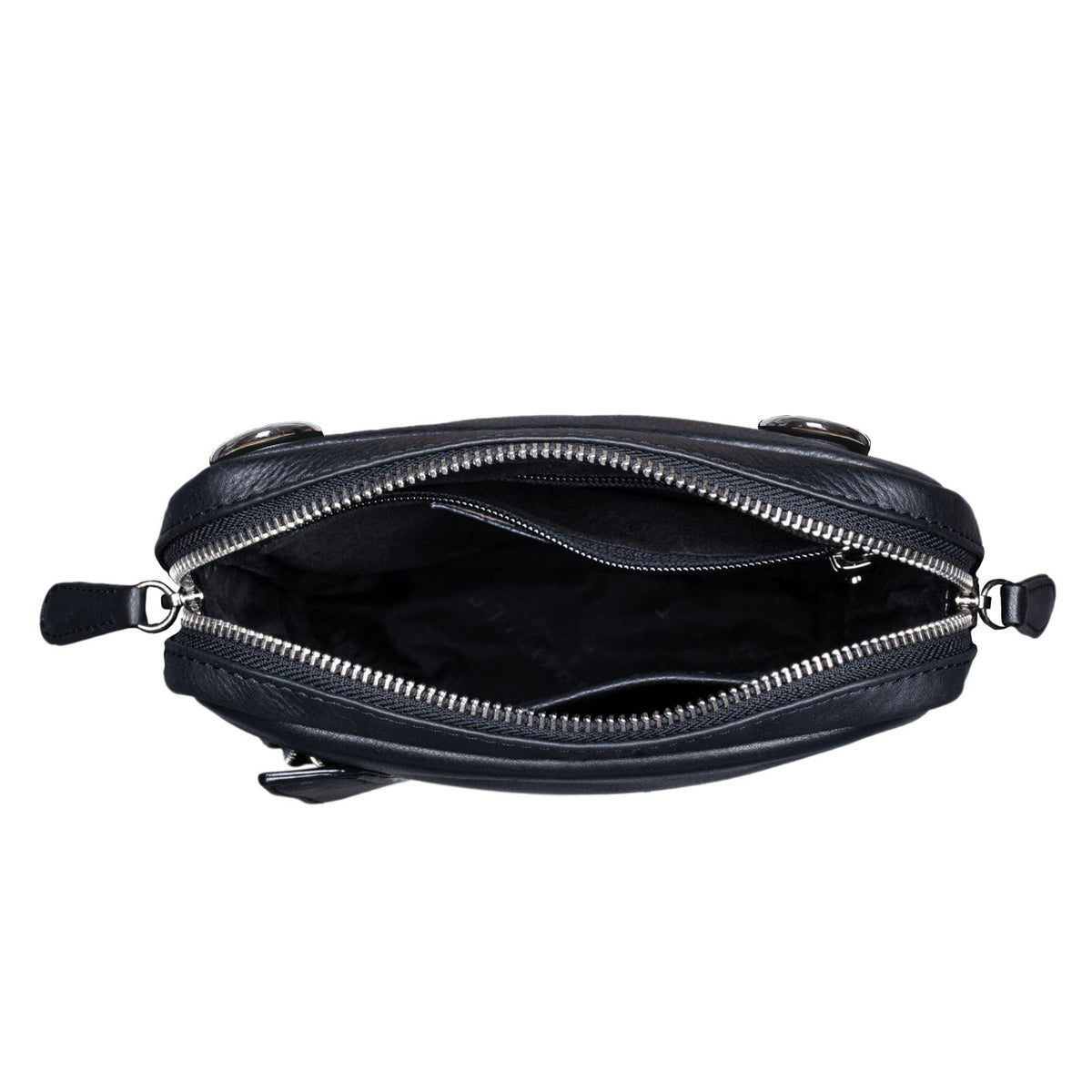 Schwarze Umhängetasche Herrentasche klein