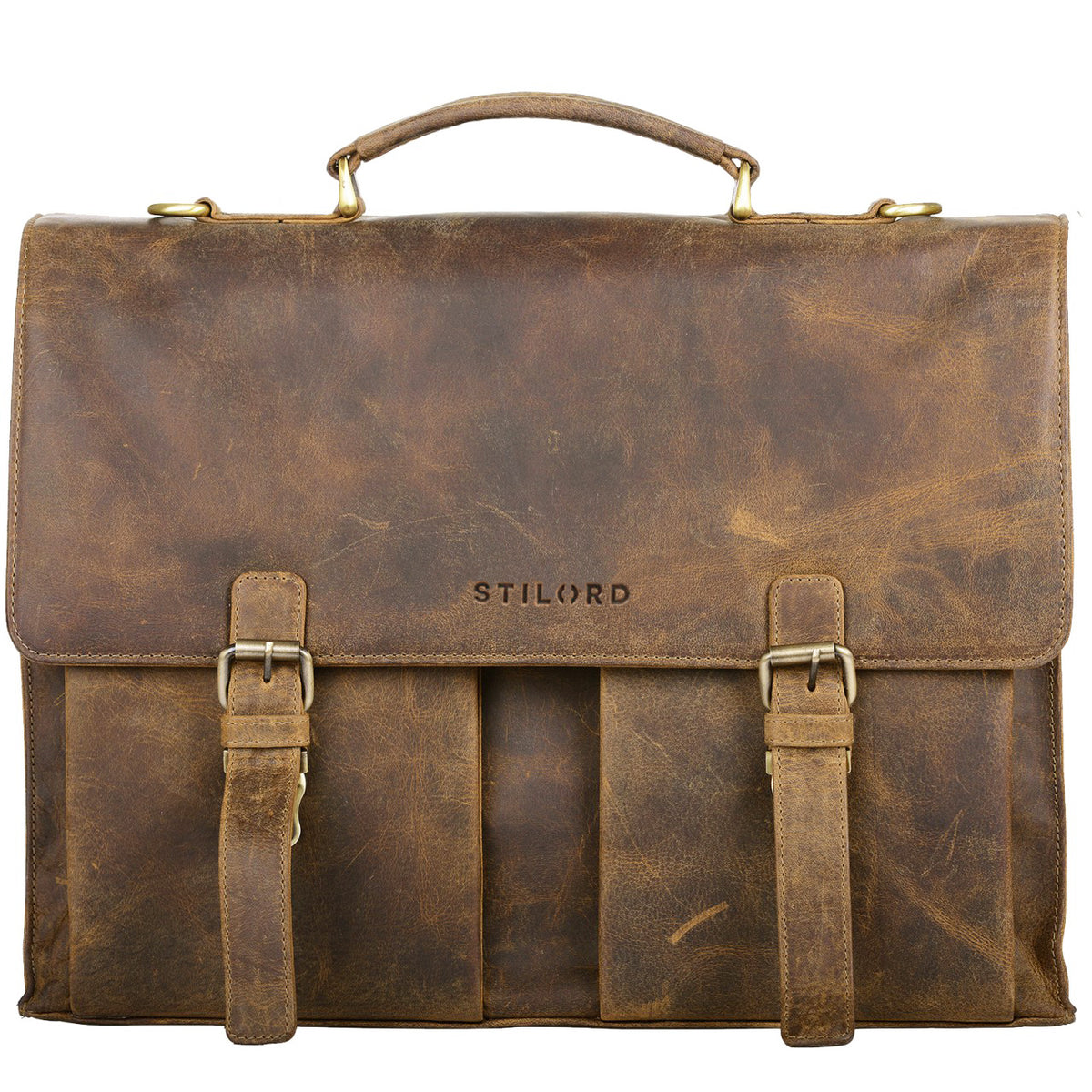Ledertasche braun im Vintage Style für Damen Herren