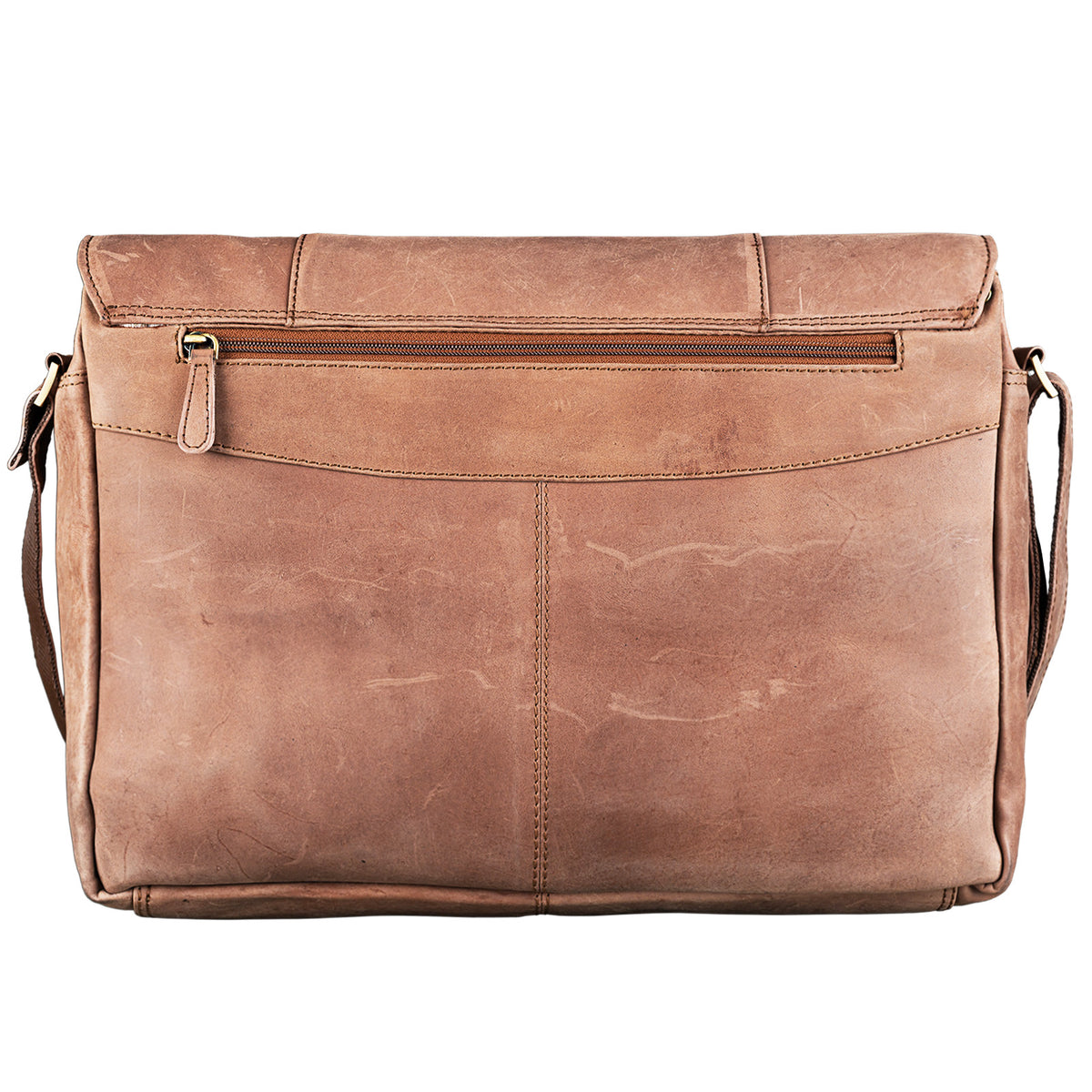 Braune Ledertasche groß Business