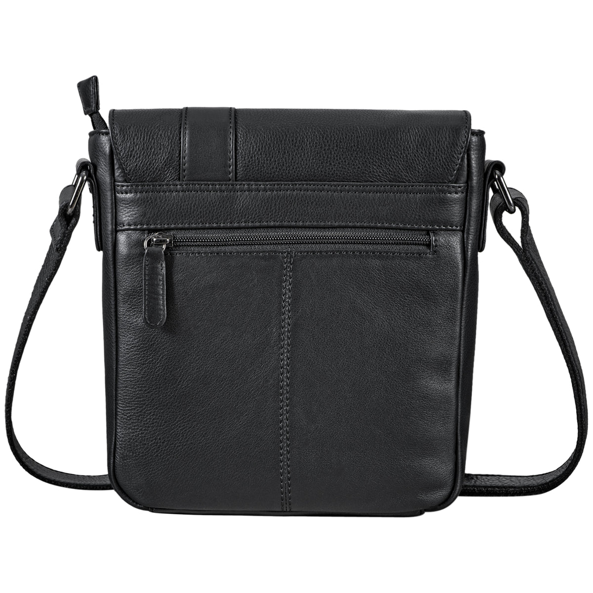 Umhängetasche Ledertasche klein schwarz