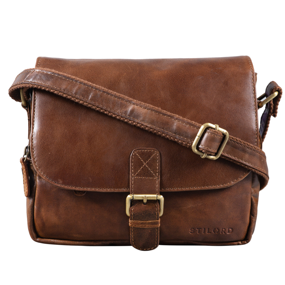 Vintagetasche braun klein