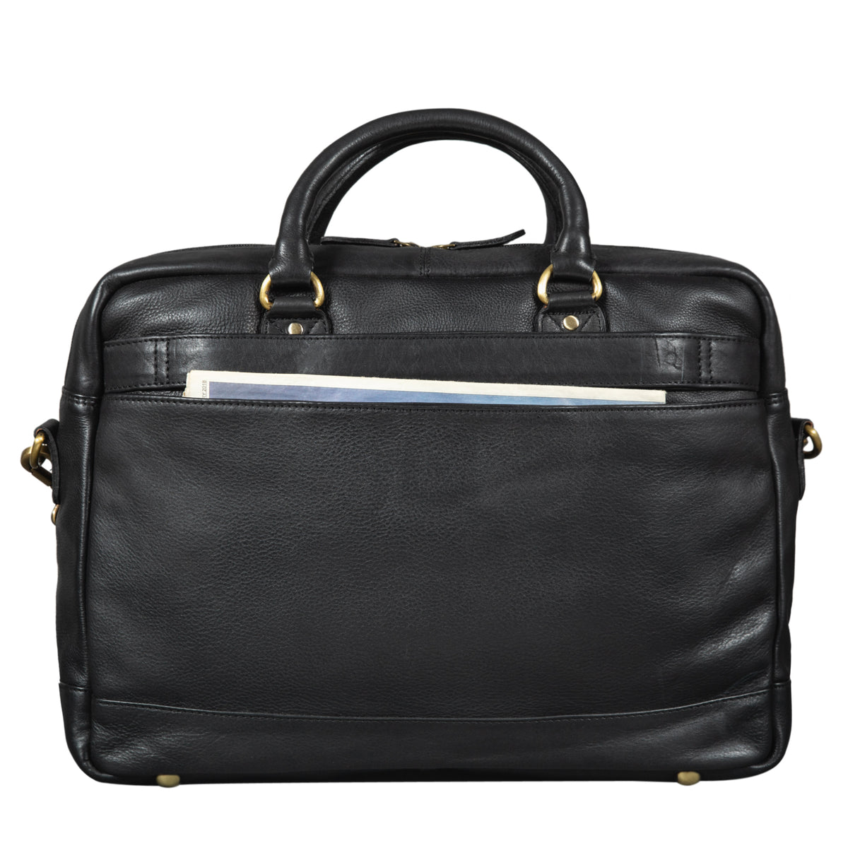 Uni Ledertasche schwarz