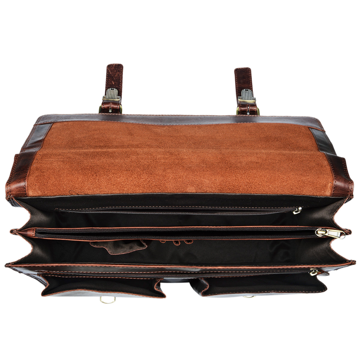 Lehrertasche Leder groß Vintage Design Retro 