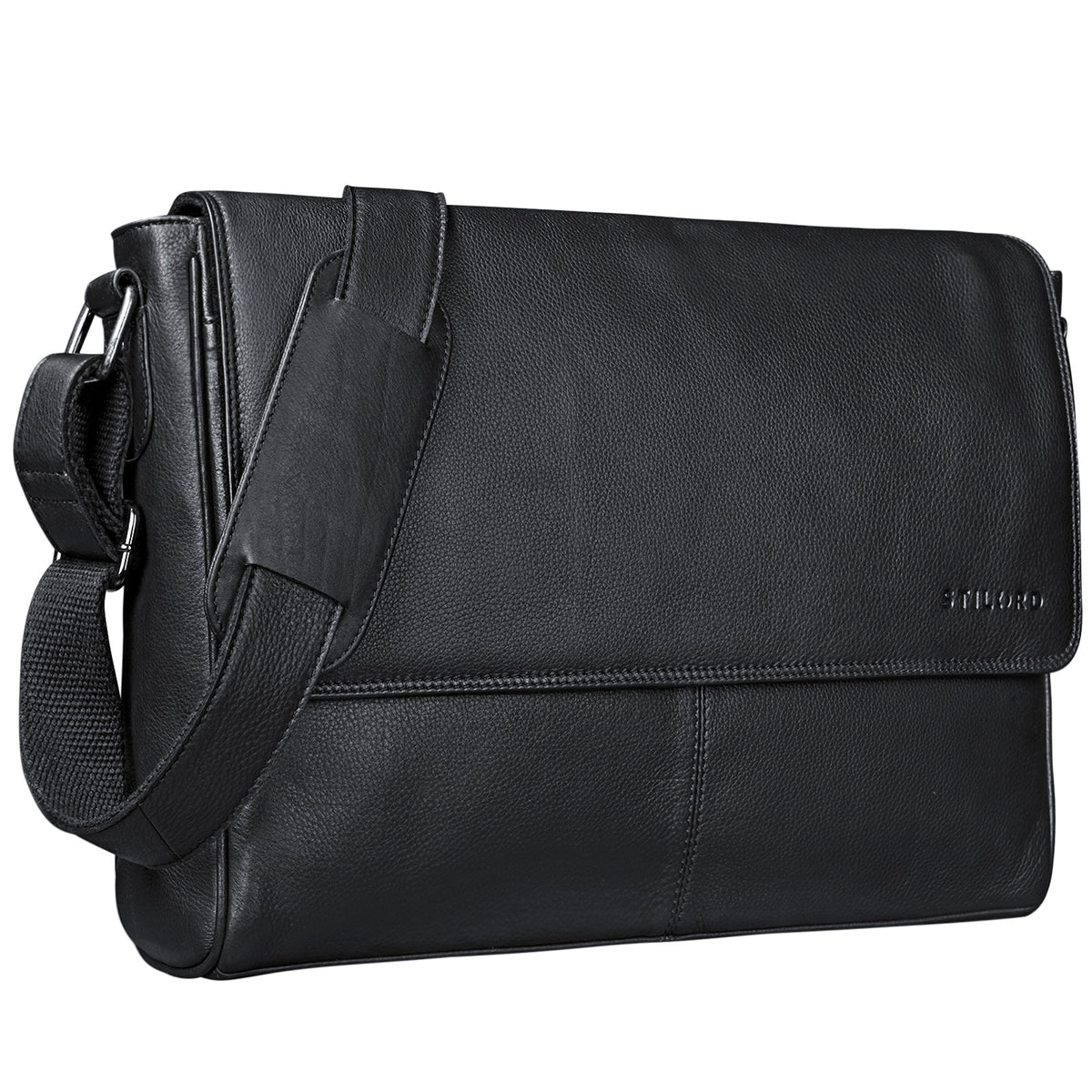 Schwarze Ledertasche Vintage