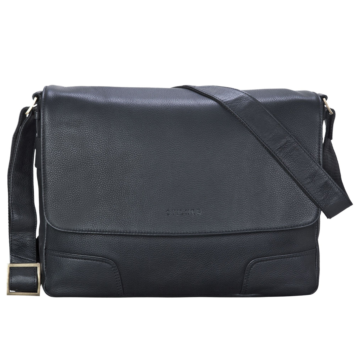 Messenger Ledertasche schwarz