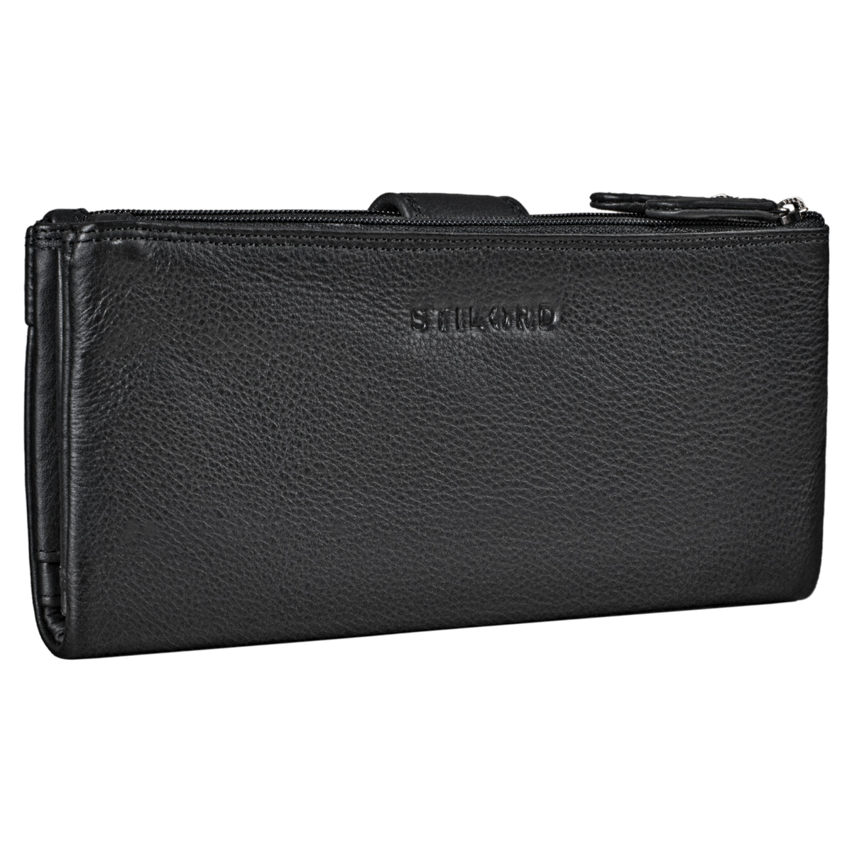 Wallet Schwarz echtes Leder