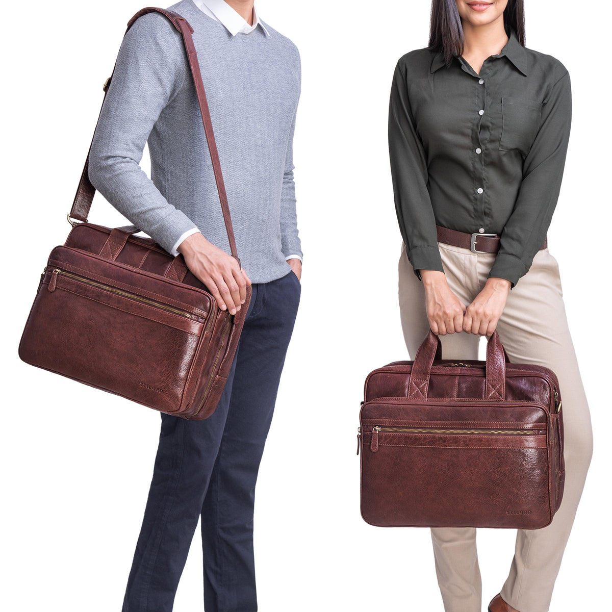 Unisex Business Bag Leder
