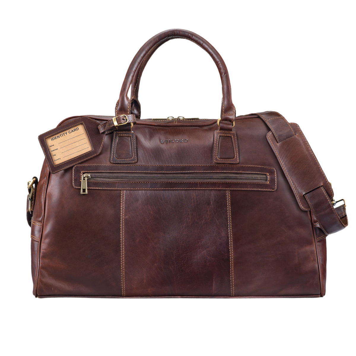 weekender leder herren cognac