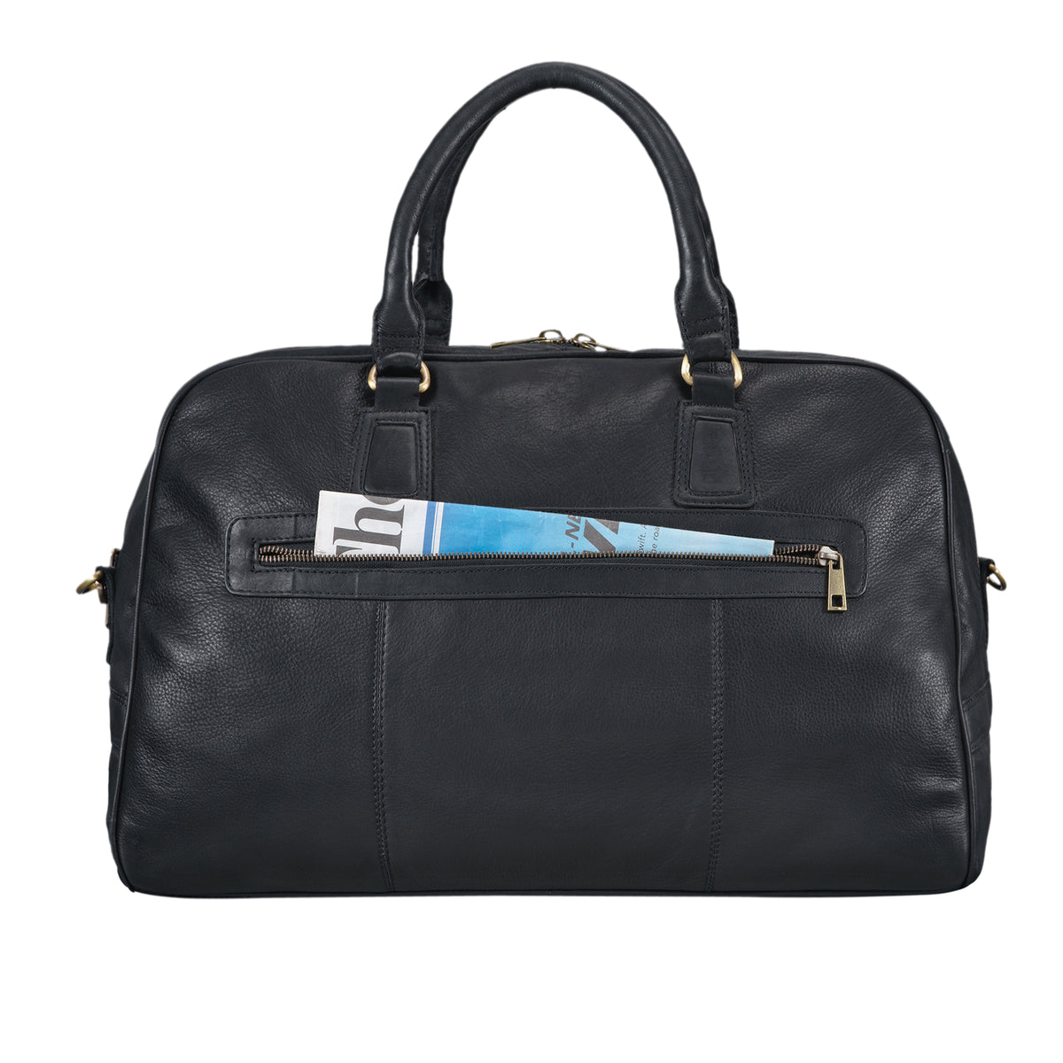 Reisegepäck Tasche Leder schwarz