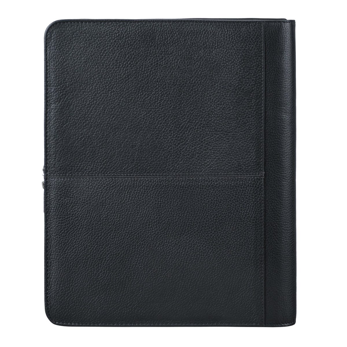 Leder Ringbuch schwarz mit Reißverschuss