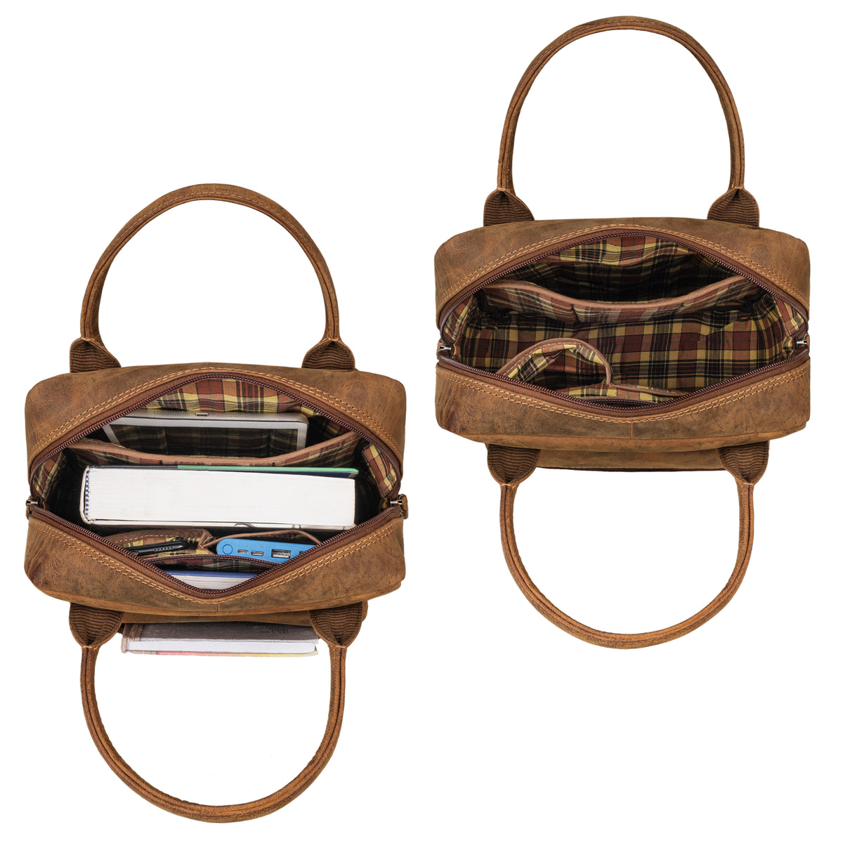 damen rucksack echt leder  braun