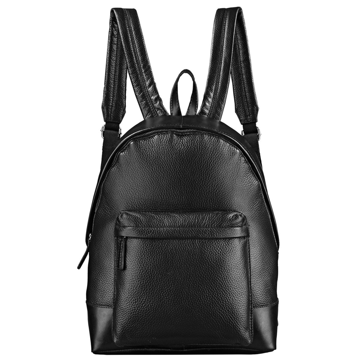 Rucksack Schwarz Leder