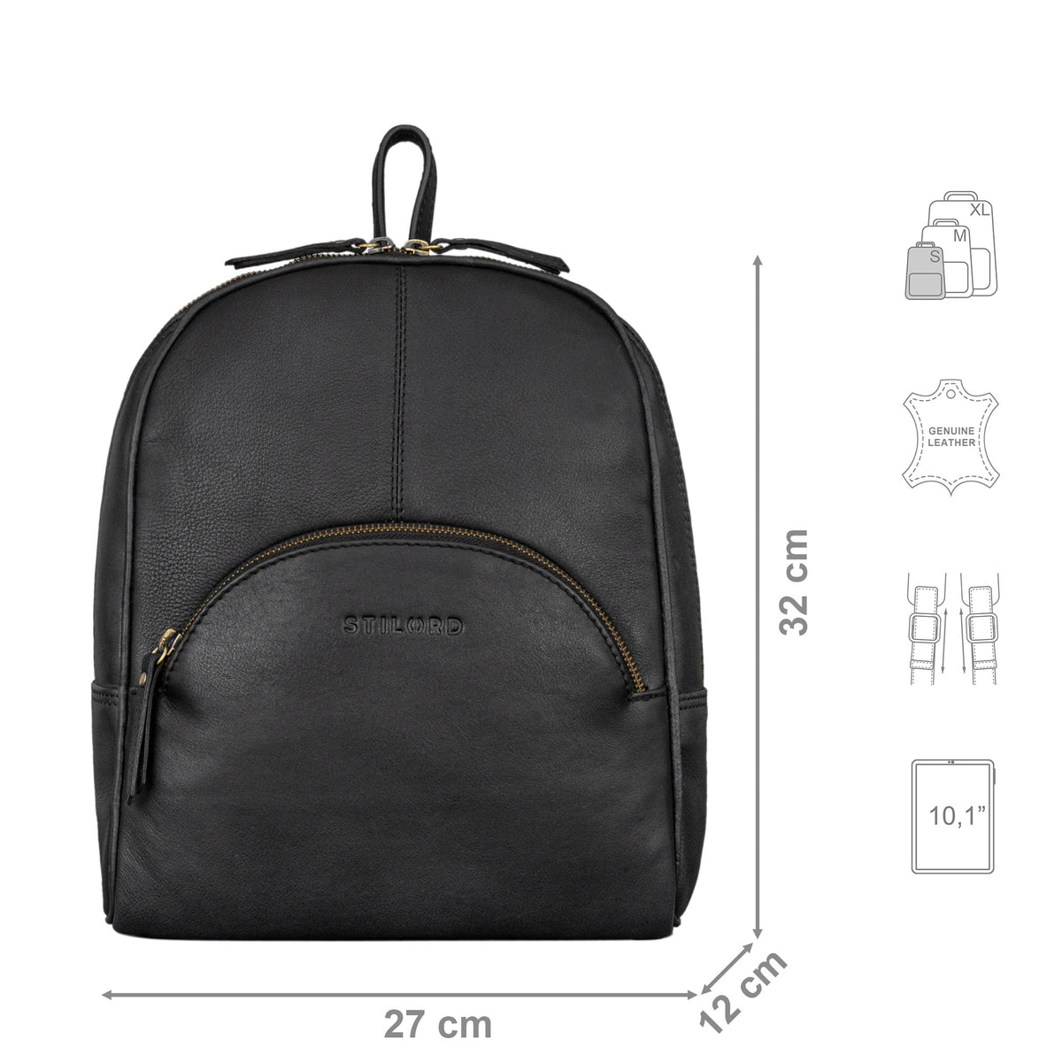 Damen Rucksack Schwarz
