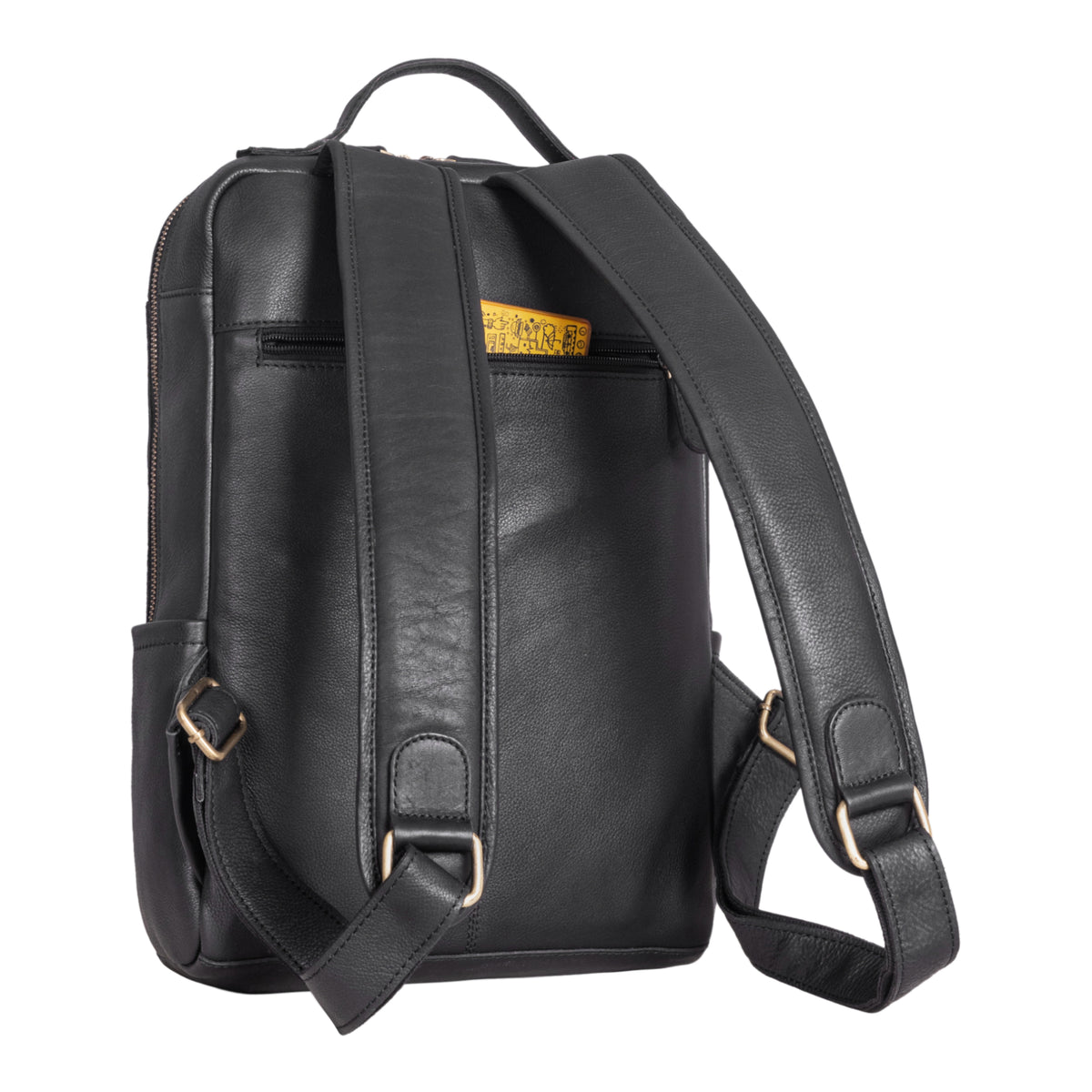 Arbeitsrucksack aus echtem Leder Vintage