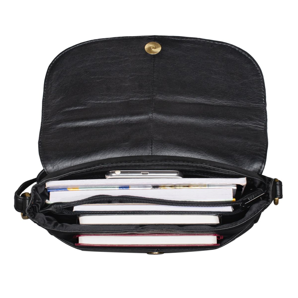 Umhängetasche aus Leder Retro Design Damen