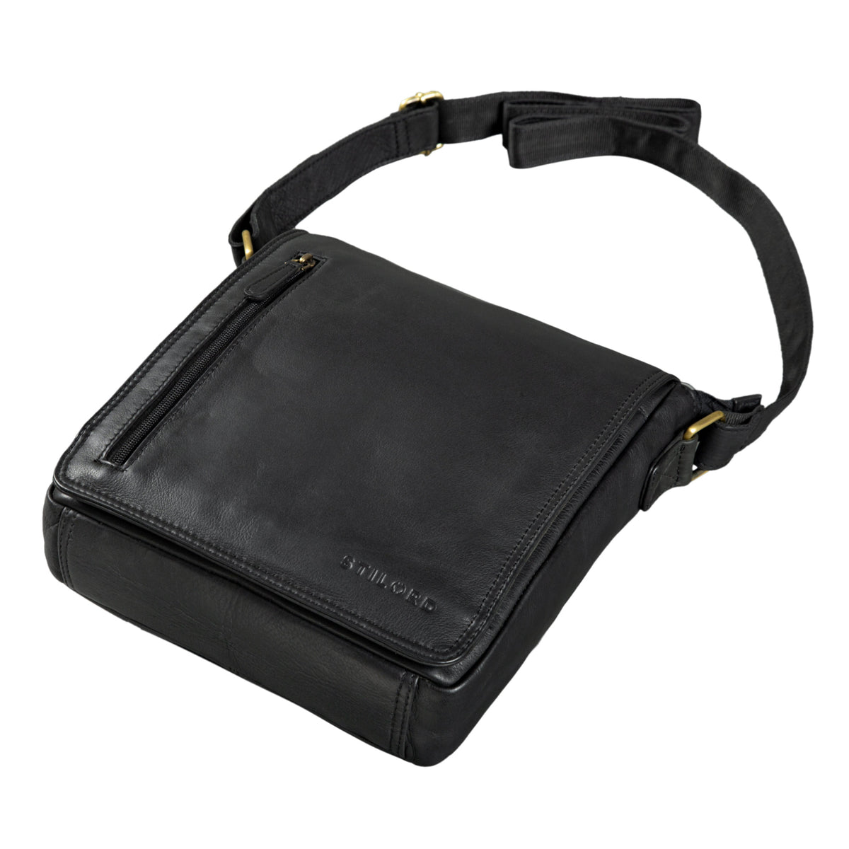 Ledertasche Männer Freizeittasche schwarz
