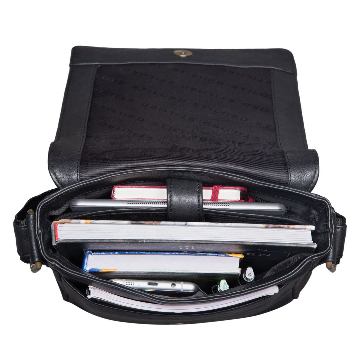 Herren Tasche Leder schwarz