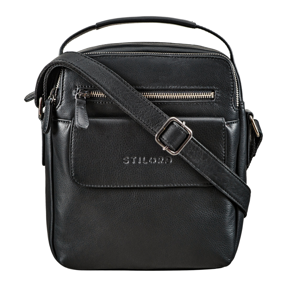 Schultertasche Schwarz mit verstellbarem Schultergurt
