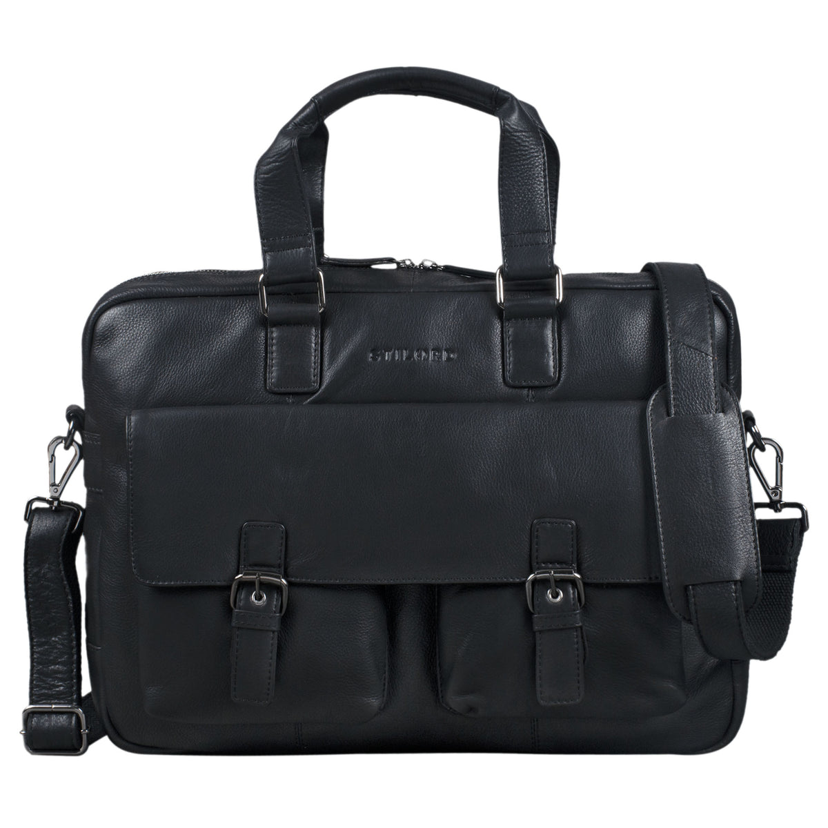 Ledertasche Businesstasche Männer schwarz