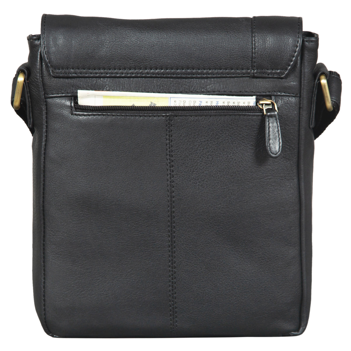 Männer Tasche Leder schwarz