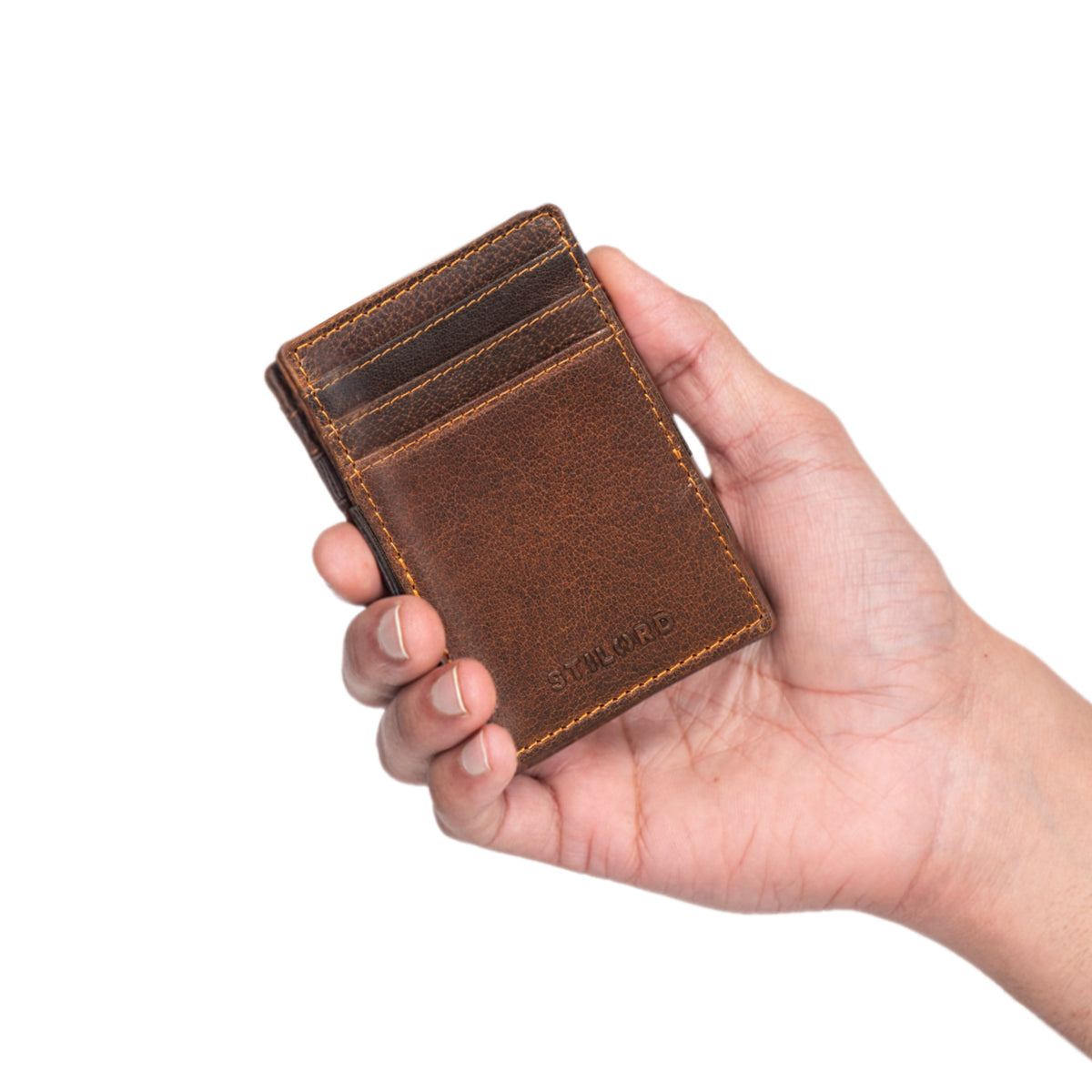 small wallet for men real leather