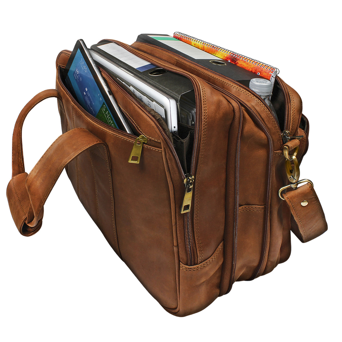 Bürotasche Leder Braun
