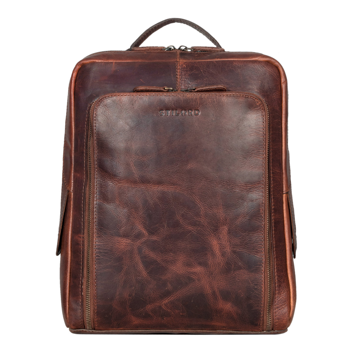 Studentenrucksack Leder braun