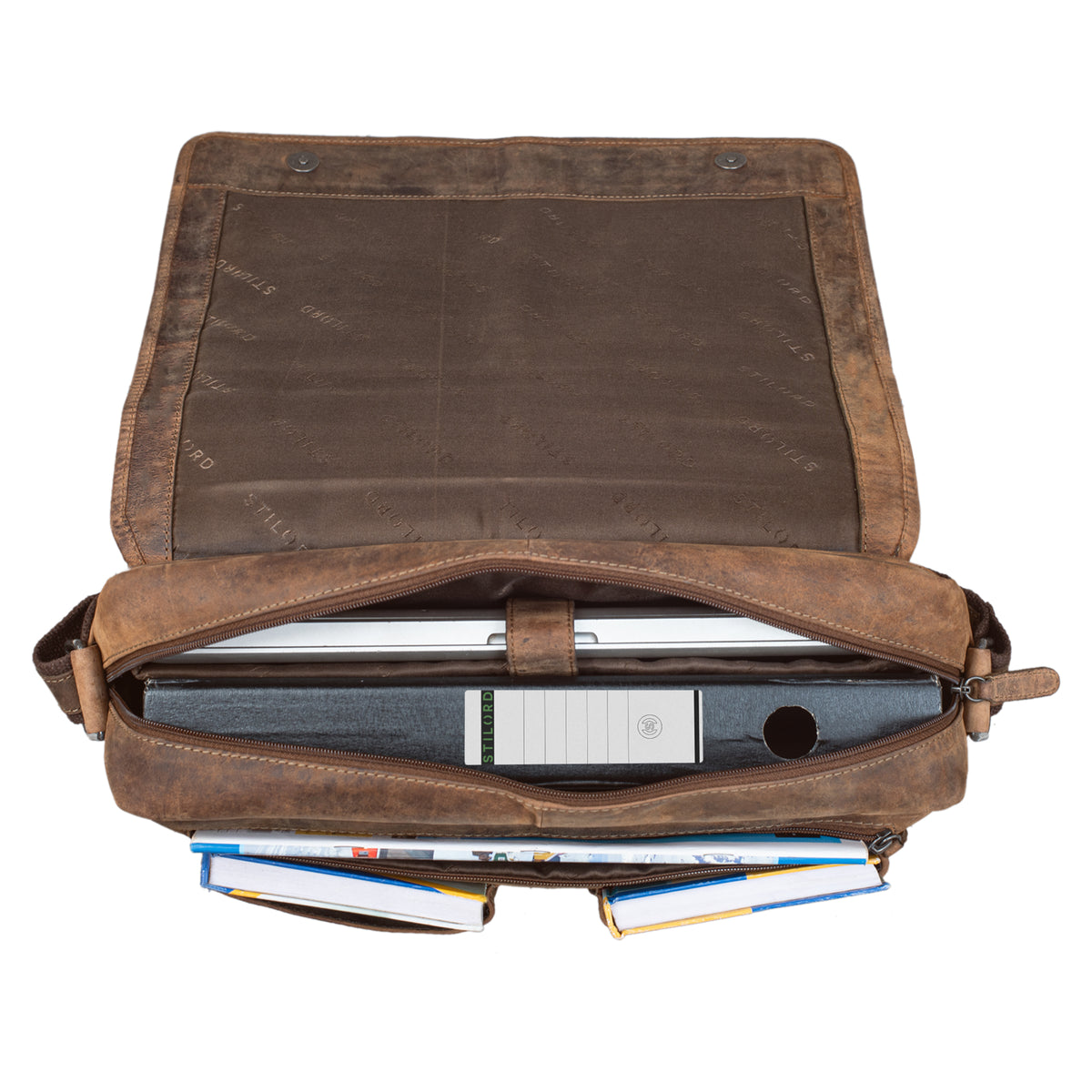 Klassische Bürotasche braun