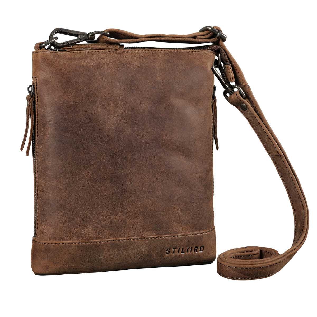 Leder Umhängetasche Damen braun
