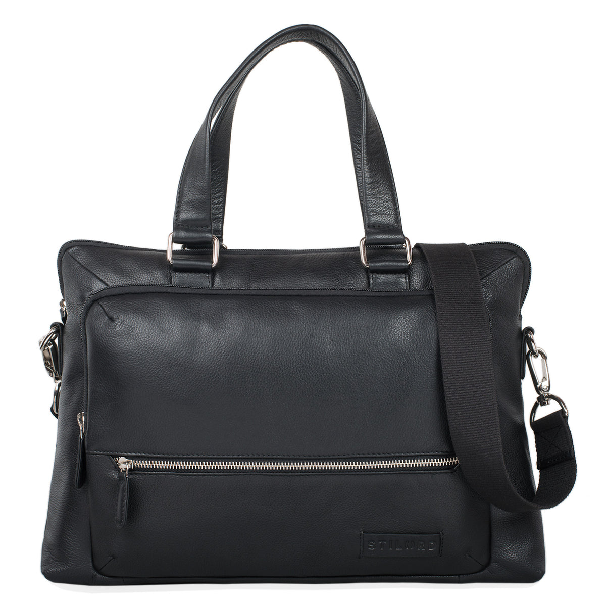 Damen Schultertasche Leder Business groß