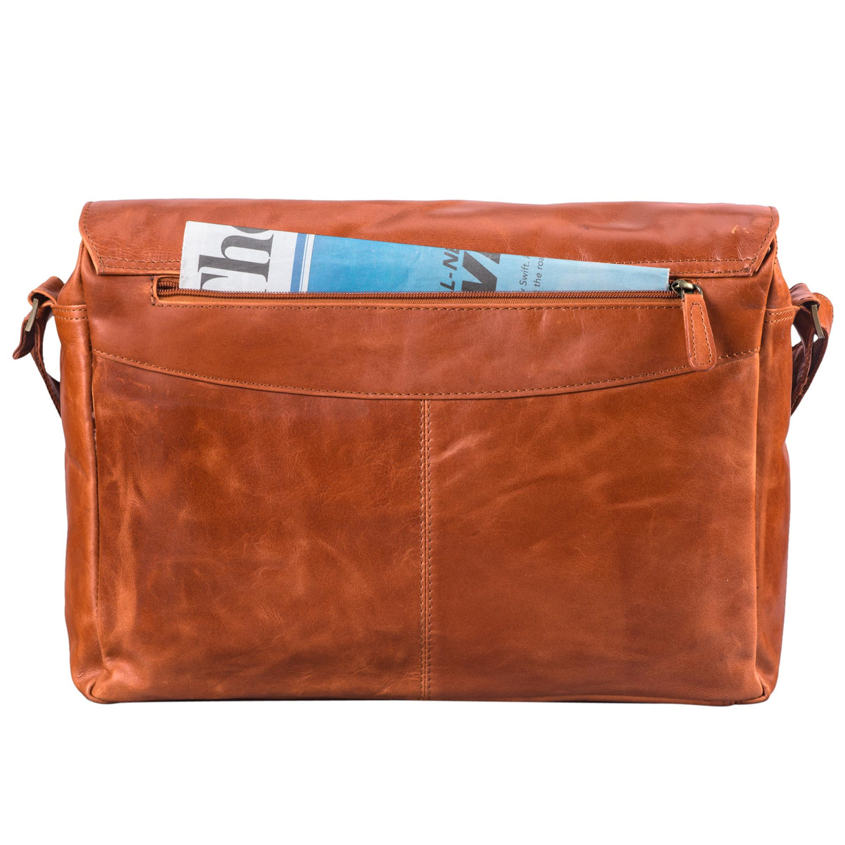 Schultertasche Leder Vintage braun