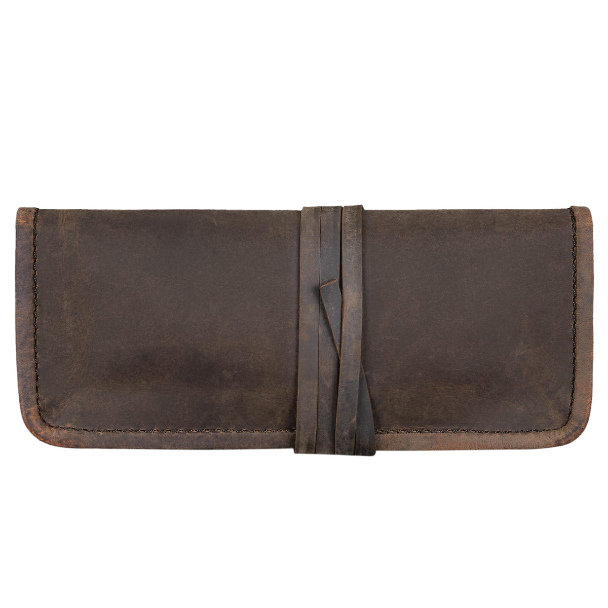 Tabaktasche Leder Vintage braun