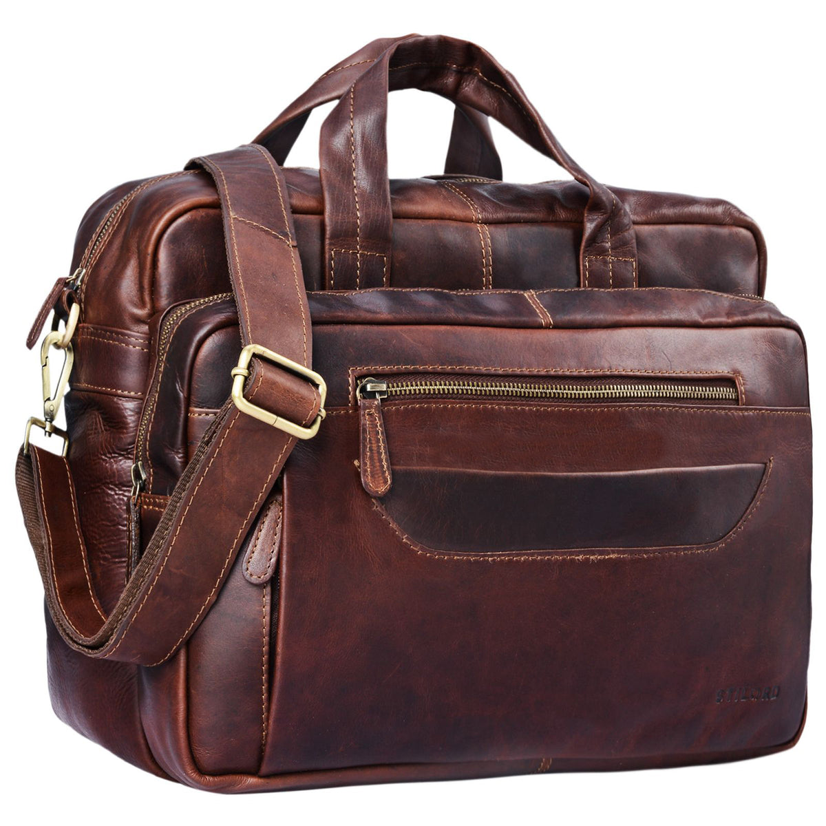 Aktentasche Leder Vintage