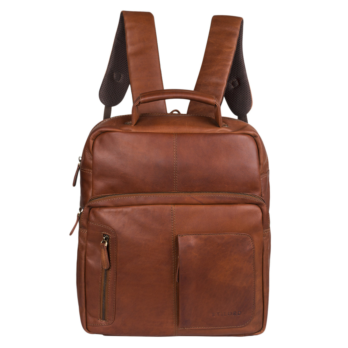 Lederrucksack Herren Damen Vintage