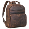 "Pasadena" Leather Laptop Backpack Men 14 Inch