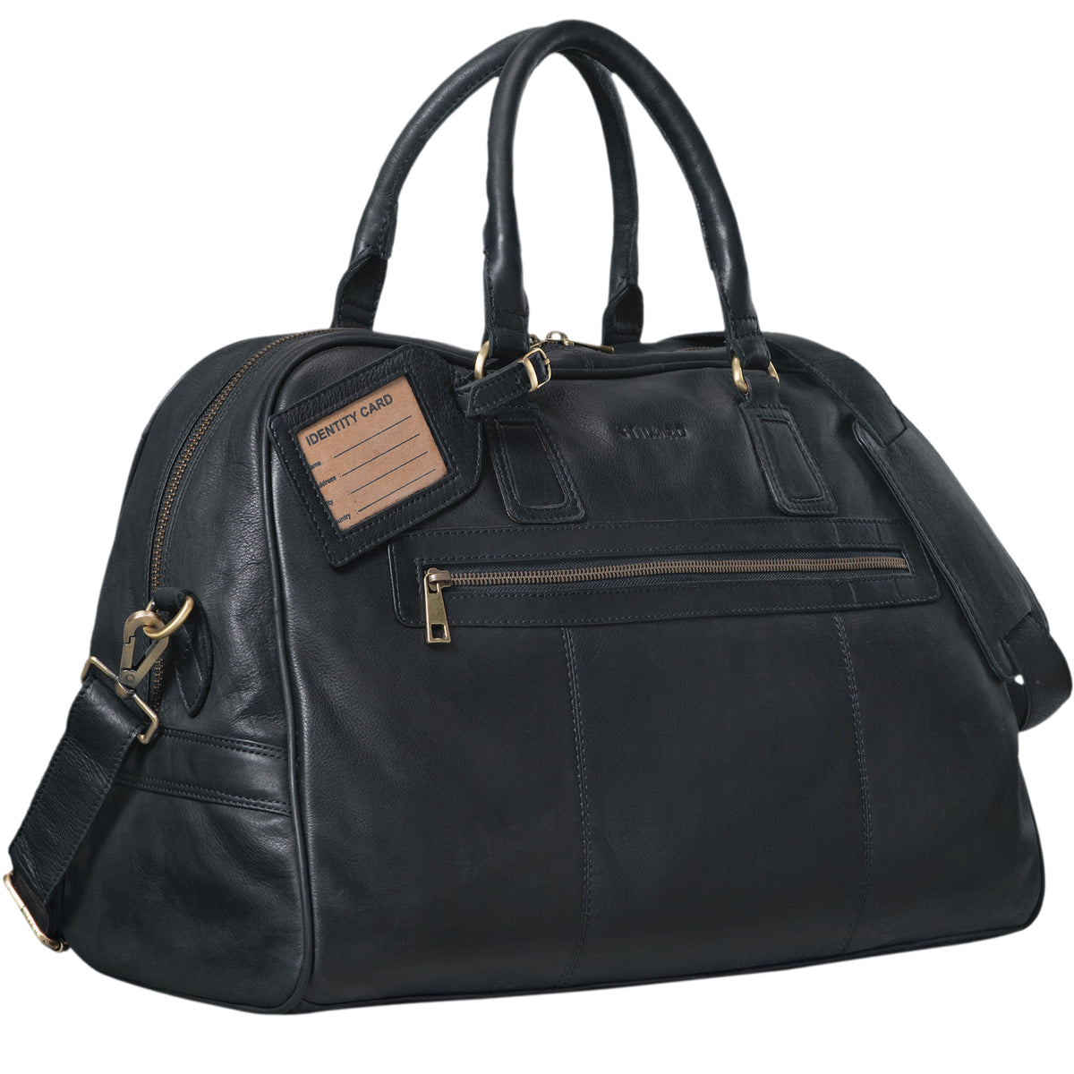 Kabinentasche Leder schwarz
