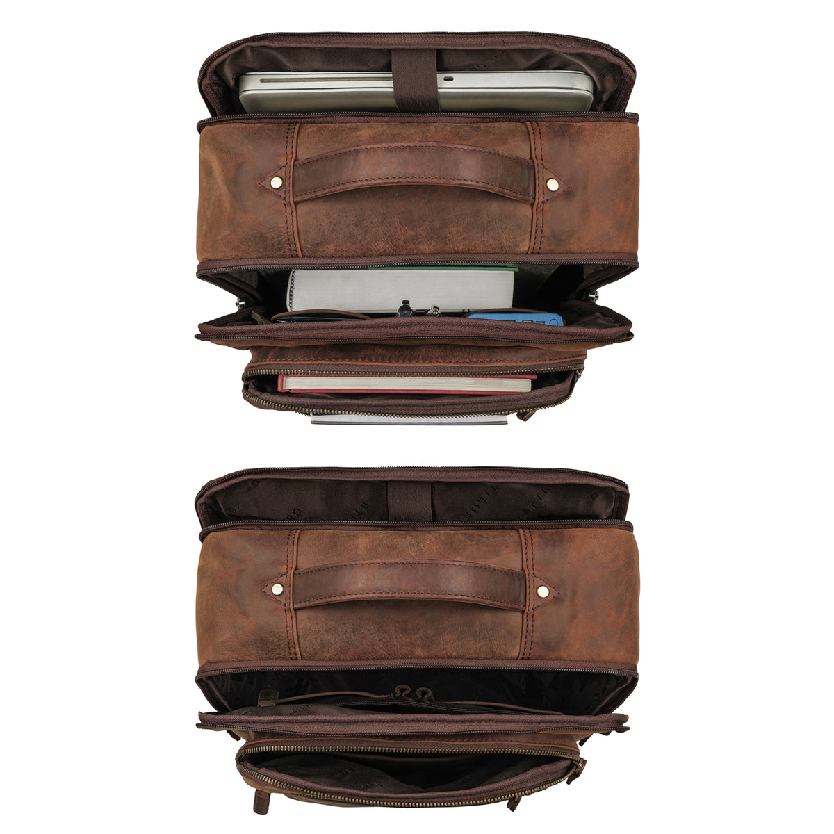 Business Backpack Herren Leder