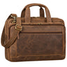 "Antoine" Leather Laptop Bag Men 17 Inch - Large Work Briefcase