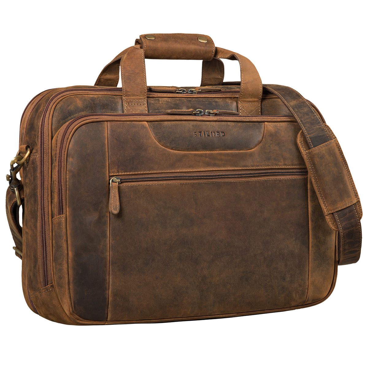 Aktentasche Leder braun Modernes Design