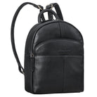 echtleder city rucksack modern damen schwarz