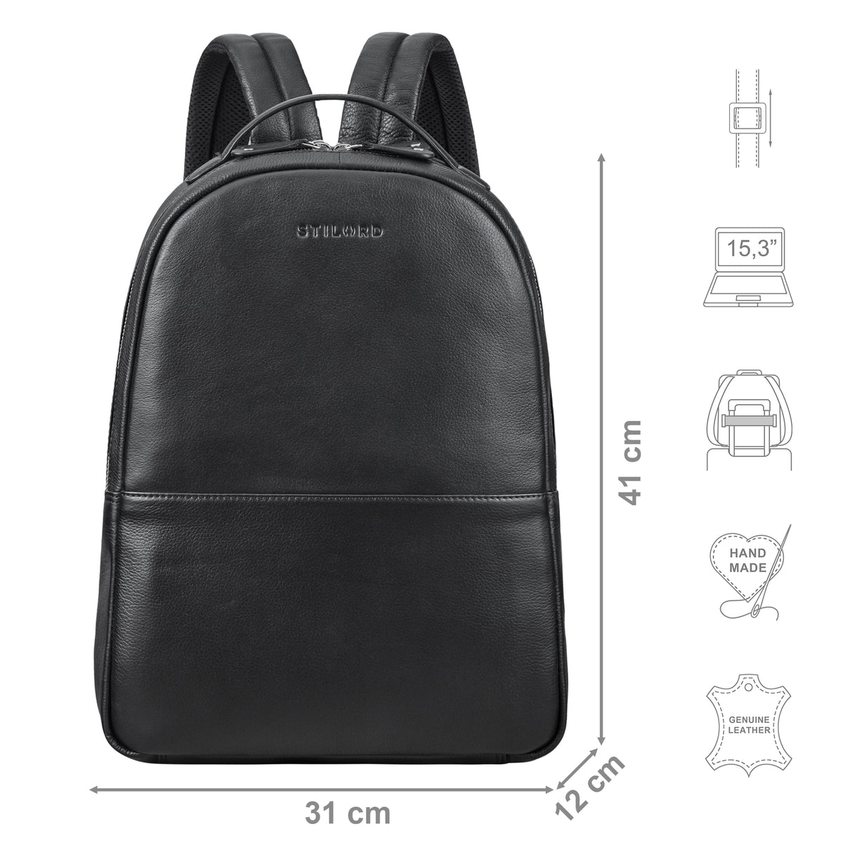 Leder Business Rucksack Damen
