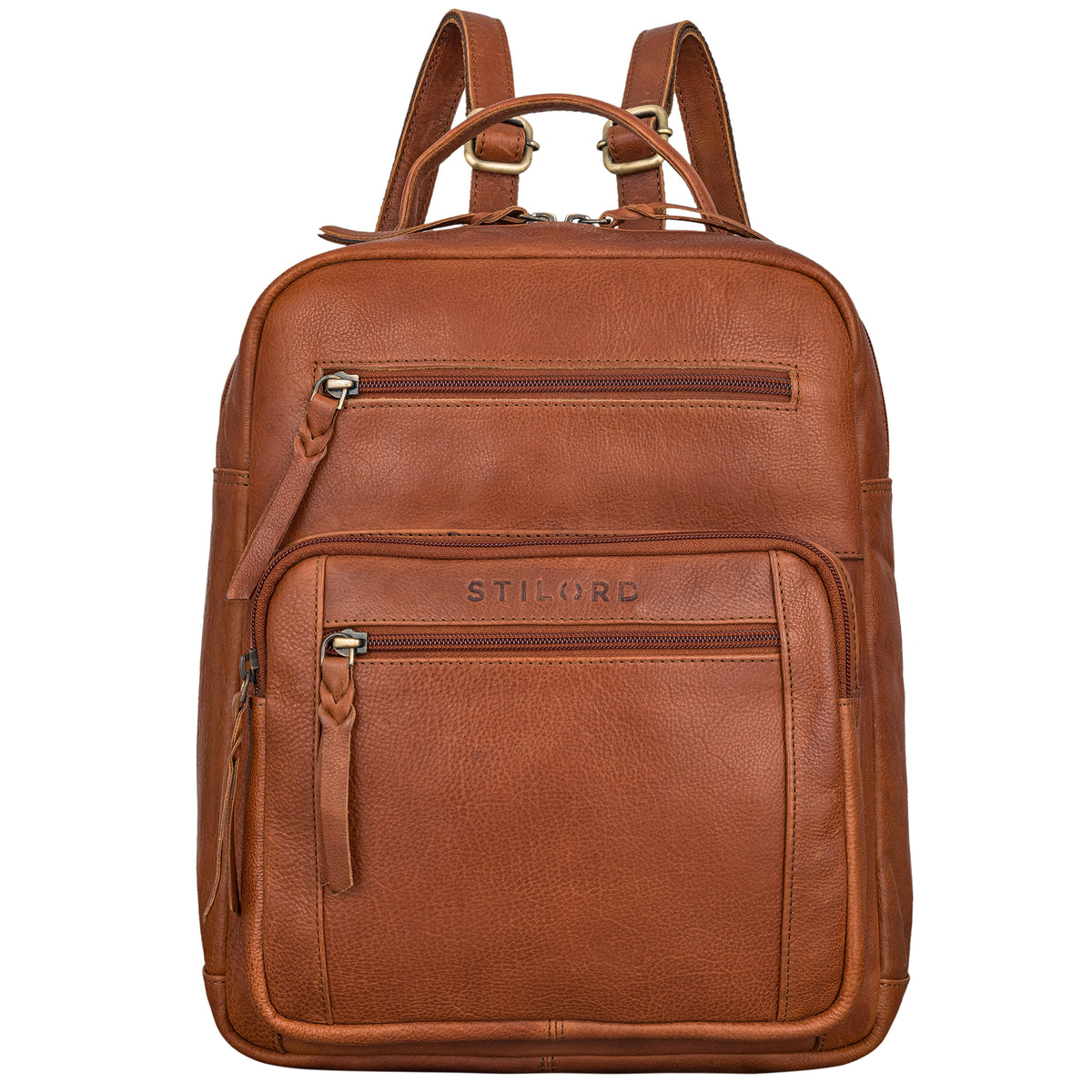 Damenrucksack Leder braun