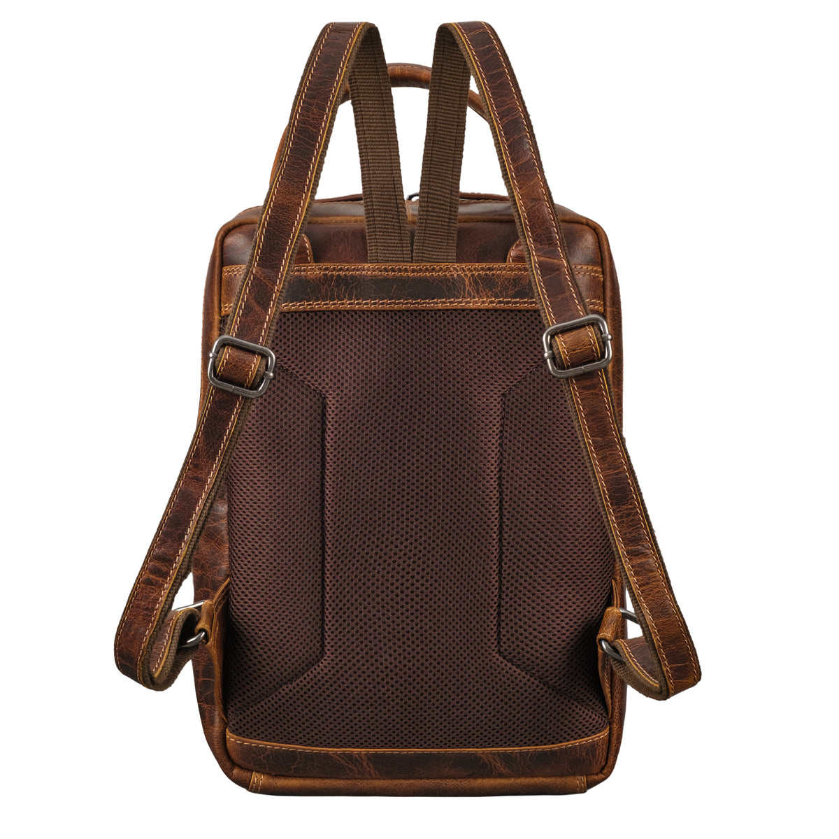 damen rucksack echt leder  braun