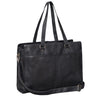 "Andrea" Large Women's Leather Shopper Bag with 15.6-16 Inch Laptop Compartment