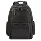  Großer Business Rucksack Herren Leder Schwarz mit Laptopfach 16 Zoll 