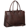 "Betina" Leather Shopper Bag for Women Large 15.6 - 16 Inch Laptop Compartment